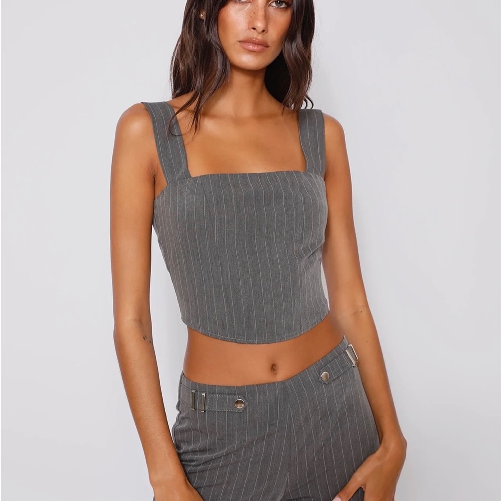 Tiger mist crop top and skort set